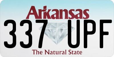 AR license plate 337UPF