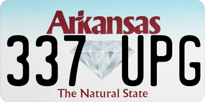AR license plate 337UPG