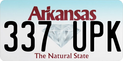 AR license plate 337UPK