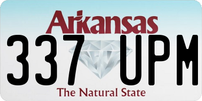 AR license plate 337UPM