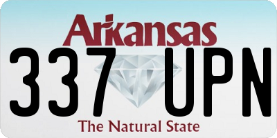 AR license plate 337UPN