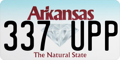 AR license plate 337UPP