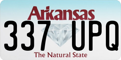 AR license plate 337UPQ