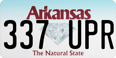 AR license plate 337UPR