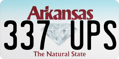 AR license plate 337UPS