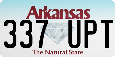 AR license plate 337UPT