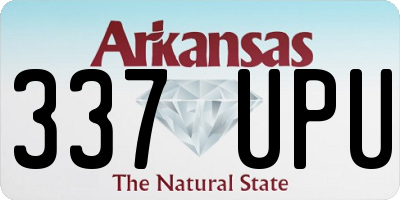 AR license plate 337UPU