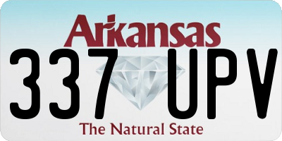 AR license plate 337UPV