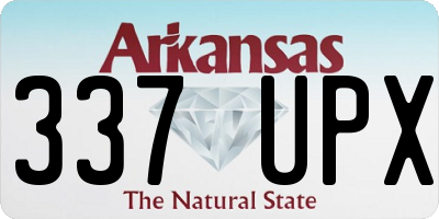 AR license plate 337UPX
