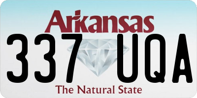 AR license plate 337UQA