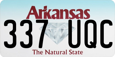 AR license plate 337UQC