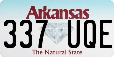 AR license plate 337UQE