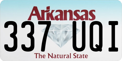 AR license plate 337UQI