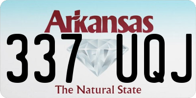 AR license plate 337UQJ