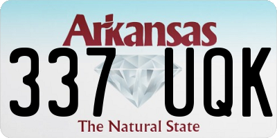 AR license plate 337UQK