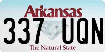 AR license plate 337UQN