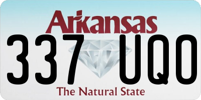AR license plate 337UQO