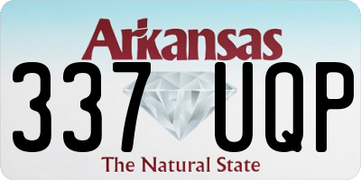 AR license plate 337UQP