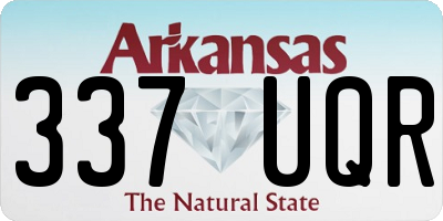 AR license plate 337UQR