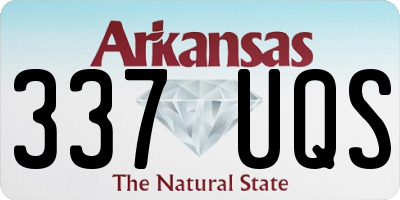 AR license plate 337UQS