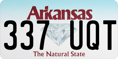 AR license plate 337UQT
