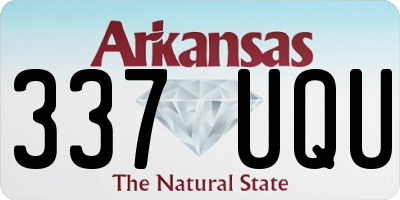 AR license plate 337UQU