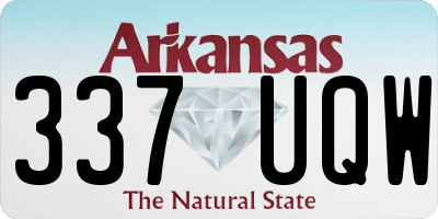AR license plate 337UQW
