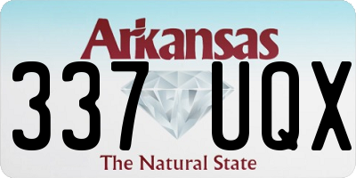 AR license plate 337UQX