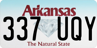 AR license plate 337UQY