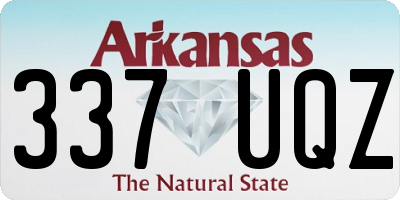 AR license plate 337UQZ