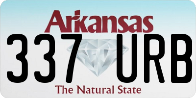 AR license plate 337URB