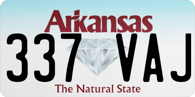 AR license plate 337VAJ