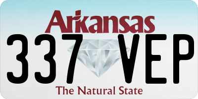 AR license plate 337VEP