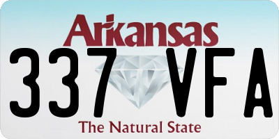 AR license plate 337VFA