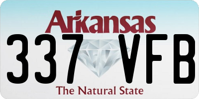 AR license plate 337VFB