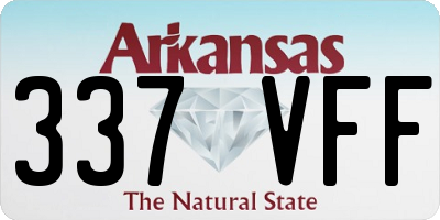 AR license plate 337VFF