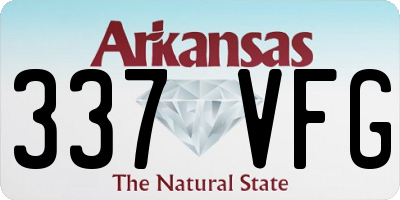 AR license plate 337VFG