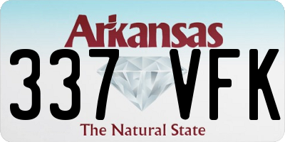 AR license plate 337VFK