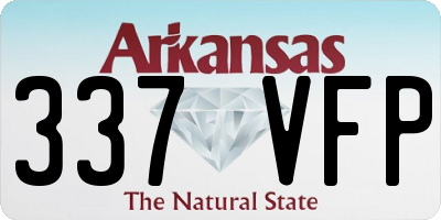 AR license plate 337VFP