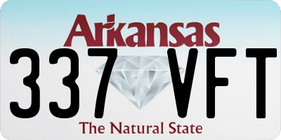 AR license plate 337VFT