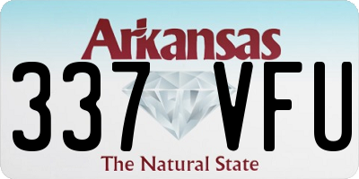 AR license plate 337VFU