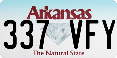 AR license plate 337VFY