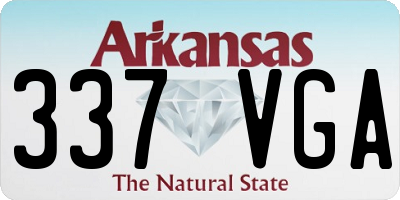 AR license plate 337VGA