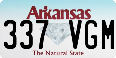 AR license plate 337VGM