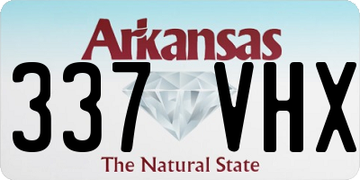 AR license plate 337VHX