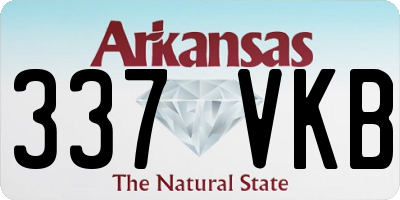 AR license plate 337VKB