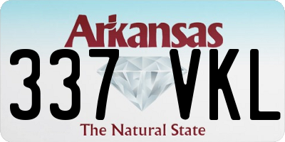 AR license plate 337VKL