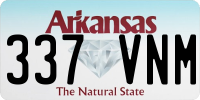 AR license plate 337VNM