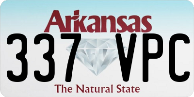 AR license plate 337VPC