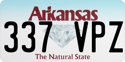 AR license plate 337VPZ